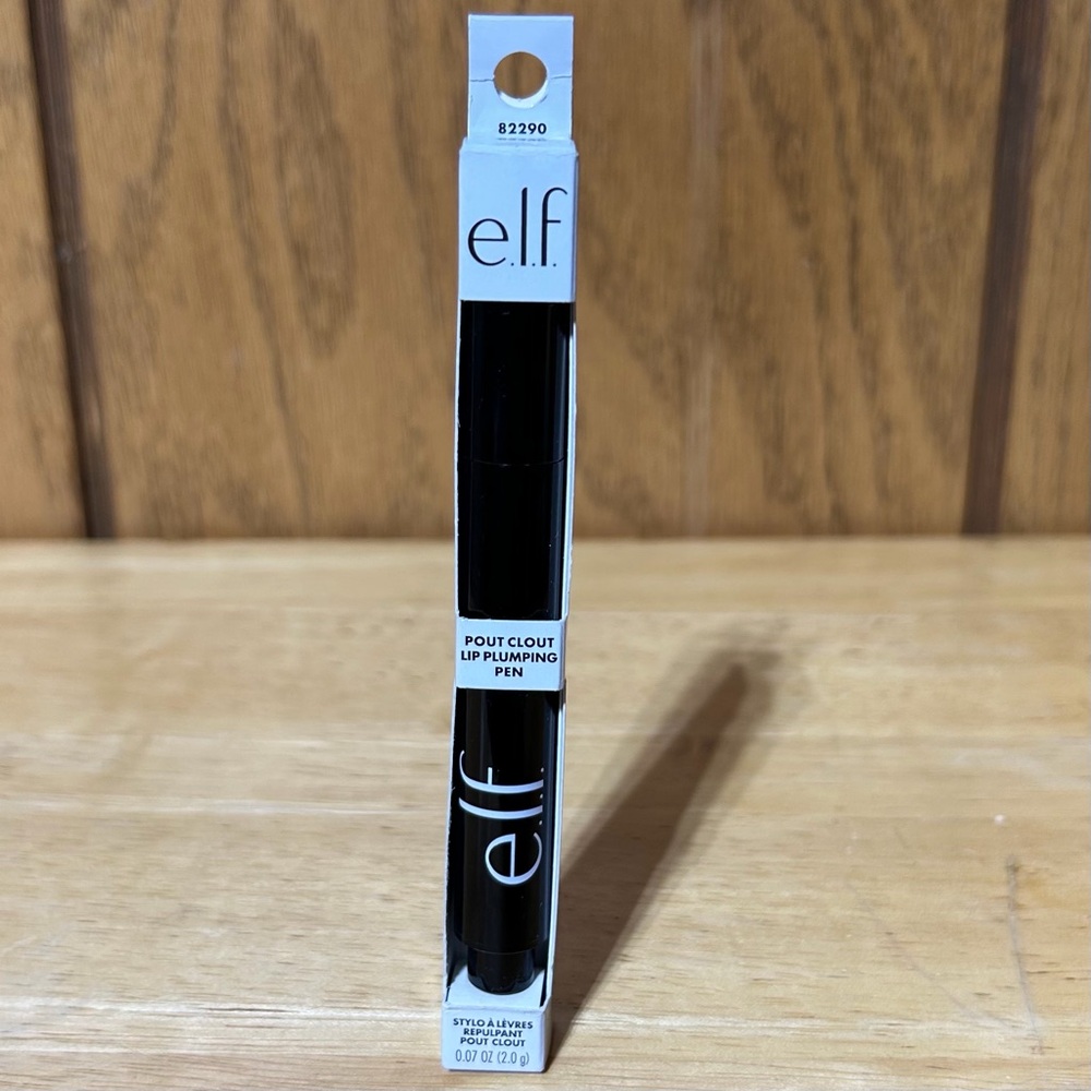 elf Cosmetic Pout Clout Lip Plumping Pen Nourishing Balm In The Clear 3-in-1 NEW